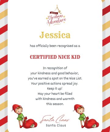 Nice Kid Certificate
